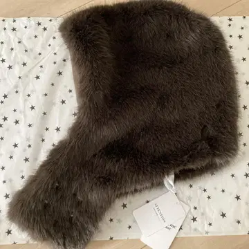 택 포함 새상품 [ CELERI/셀리 ] FUR BALACLAVA