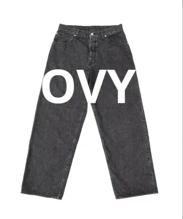 OVY Japan Black Baggy Denim Pants (gray)