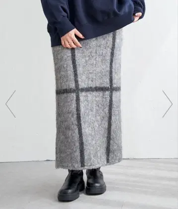 notch 샤기 니트 롱 스커트 M (9호)