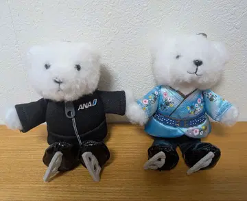 ANA 플라이트 베어 키링 ANA YUZU 세트 천지현