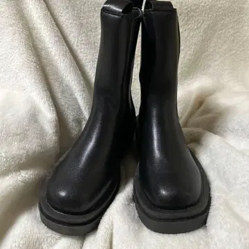 블랙 첼시 부츠 사이드 고어