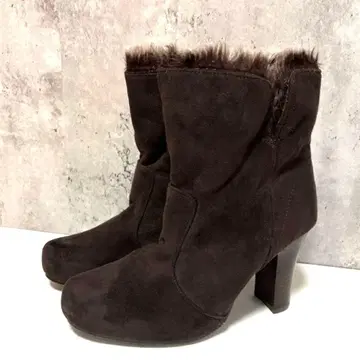 [ hysteric mica ] 스웨이드 원단 숏부츠 브라운 S 사이즈