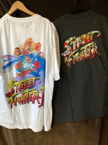 미사용 새상품 유니클로 스트리트 파이터 T셔츠 2장 세트 L XL 사이즈