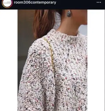 room306contemporary 글리터 볼륨 니트