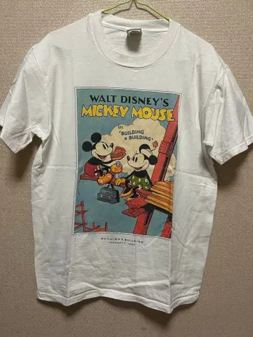 클래식 미키&미니/USA제/T셔츠/M/코튼/WHT