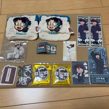 닌타마 란타로 도이 한스케 굿즈 세트 스퀘어 파우치 키리마루 2개