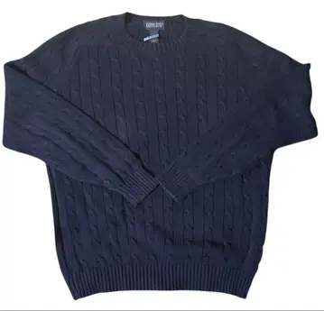 90s LANDS END USA제 코튼 니트 스웨터