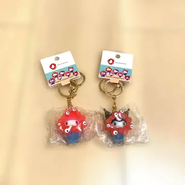 산리오 미야쿠미야쿠 클리어 키링 마이멜로디 쿠로미 세트 오사카 만박