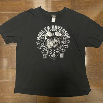 USA제 할리데이비슨 T셔츠 2XL 2018년 불독