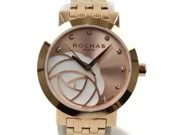 ROCHAS 로샤스 시계(뱅글 포함) 핑크 골드