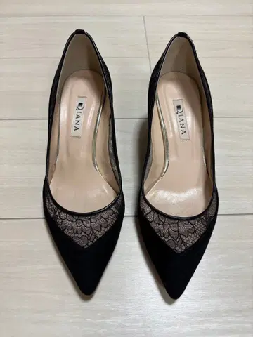 DIANA 레이스 스웨이드 펌프스 24cm