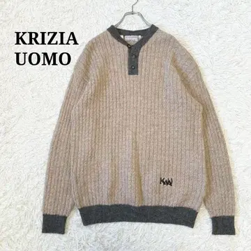 KRIZIA UOMO 알파카 100% 이탈리아제 니트 스웨터