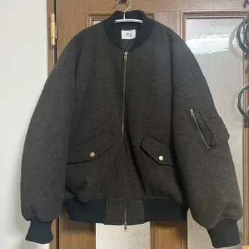 블루종 아우터 / 퍼 멜톤 플라이트 재킷