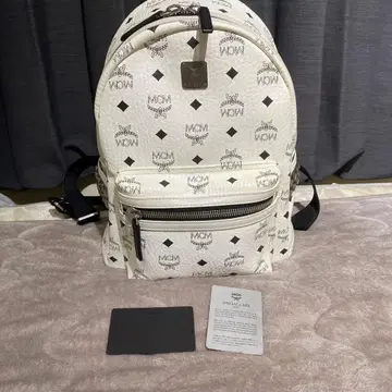 MCM 백팩 화이트 스몰 사이즈 S 사이즈