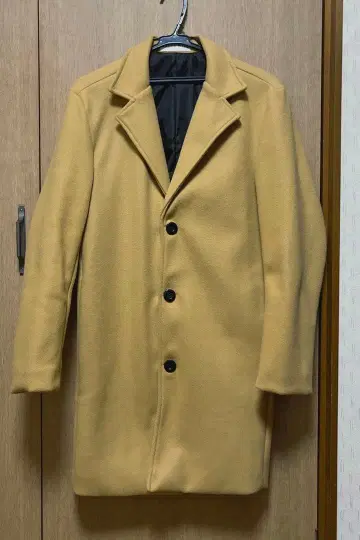 남성용 코트 베이지