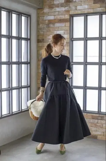 bluelea 블루레아 자카드 스커트