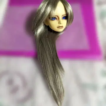 SD용 실버 롱 헤어