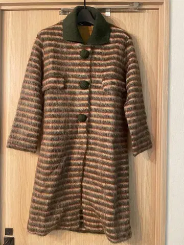 롱 코트 쇼와 레트로 레트로 구제 의류 빈티지