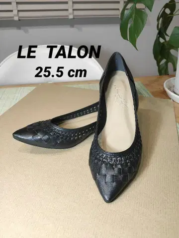 [ 새상품급 ] 르탈론 포인트 새시 메쉬 플랫 블랙 25.5cm