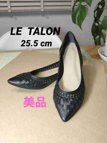 [ 새상품급 ] 루탈론 포인트 메쉬 플랫 블랙 25.5cm