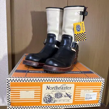 BECK 엔지니어 부츠 블랙/화이트