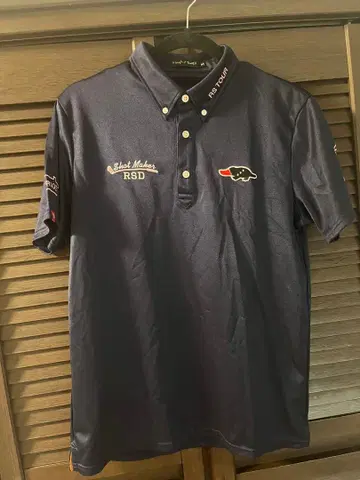 네이비 피케 셔츠 rough & swell