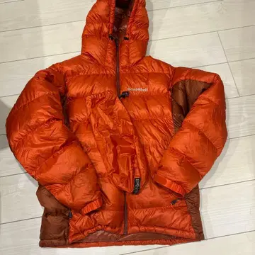mont-bell 알파인 다운 후드티 오렌지 M 사이즈