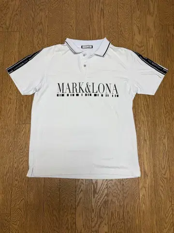 MARK&LONA 피케 셔츠 화이트 사이드 라인