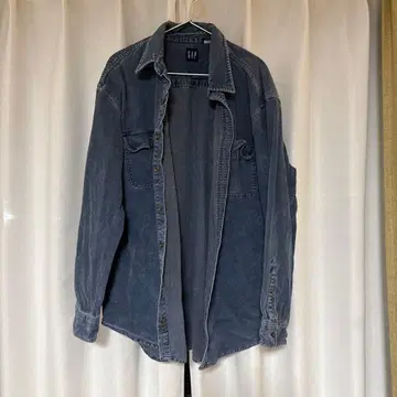 GAP 코듀로이 긴팔 셔츠 다크 블루