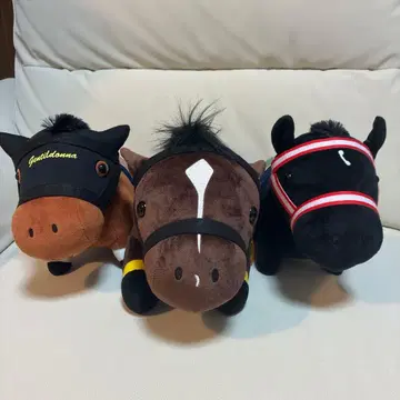 경주마풍 봉제 인형 3체 세트