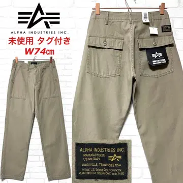 [ 미사용 택 포함 ] ALPHA INDUSTRIES 와이드 베이커 팬츠