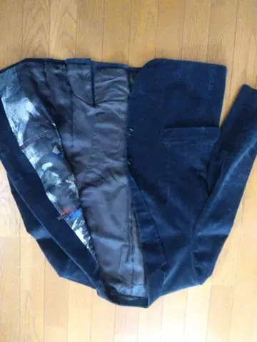 네이비 코듀로이 테일러드 자켓