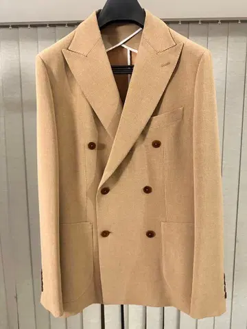 더블 브레스트 수트 미사용 새상품 카멜