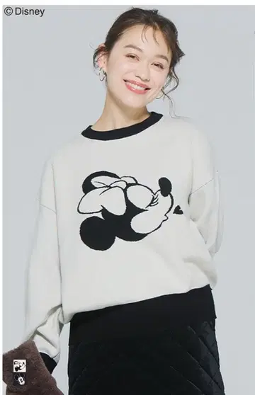 새상품급 미니 더블 자카드 니트