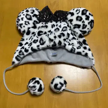 레오파드 무늬 미키 햇