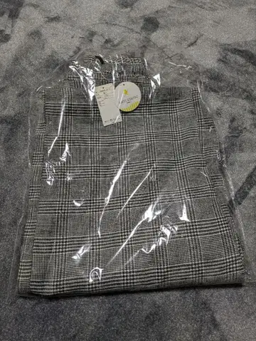 사만사 모스모스 체크 무늬 와이드 팬츠 M 사이즈