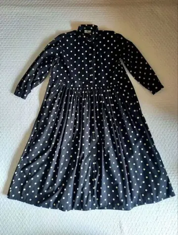 SOIL 도트 무늬 셔츠 원피스 2