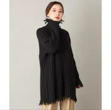 CIAO PANIC 블랙 터틀넥 니트 니트