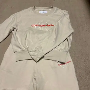 Calvin Klein Jeans 맨투맨 세트 베이지