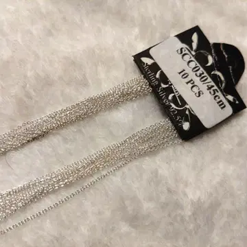 Sterling Silver 92.5% 표기 목걸이 체인 10개 해외