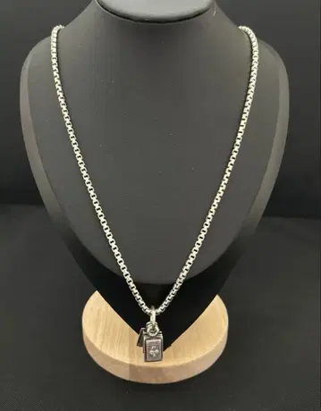 실버 체인 목걸이 참 포함