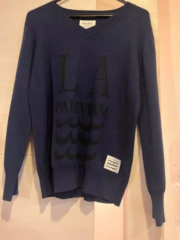 MARV 네이비 V넥 스웨터 LA 디자인