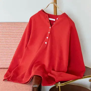 프릭스스토어 맨투맨 라이크 헨리넥 니트 풀오버