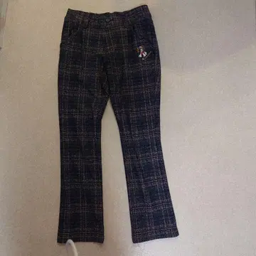 MU 스포츠 골프 팬츠 체크 무늬 40