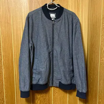 GAP 그레이 데님풍 점퍼 블루종 MA-1