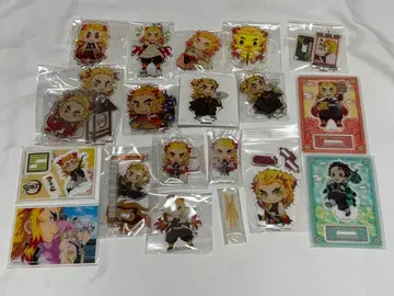 귀멸의 칼날 렌고쿠 쿄쥬로 카마도 탄지로 아크릴 키링 아크릴 스탠드 세트