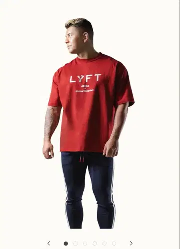 LYFT LOGO BIG T-SHIRT RED