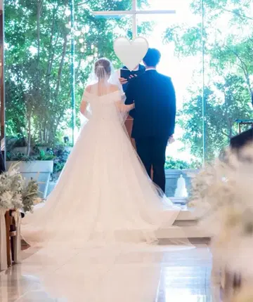 타카미 브라이덜 3m 롱 베일 튤 소재