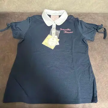 사만다 타바사 골프 반팔 폴로 M 사이즈 네이비