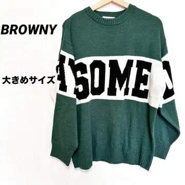 2338M 브라우니 위고 WEGO 긴팔 니트 스웨터 상의 가을/겨울